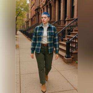 Ralph Lauren Jeans Co. Women’s 12, Olive Green Straight Leg Jeans, Classic Style